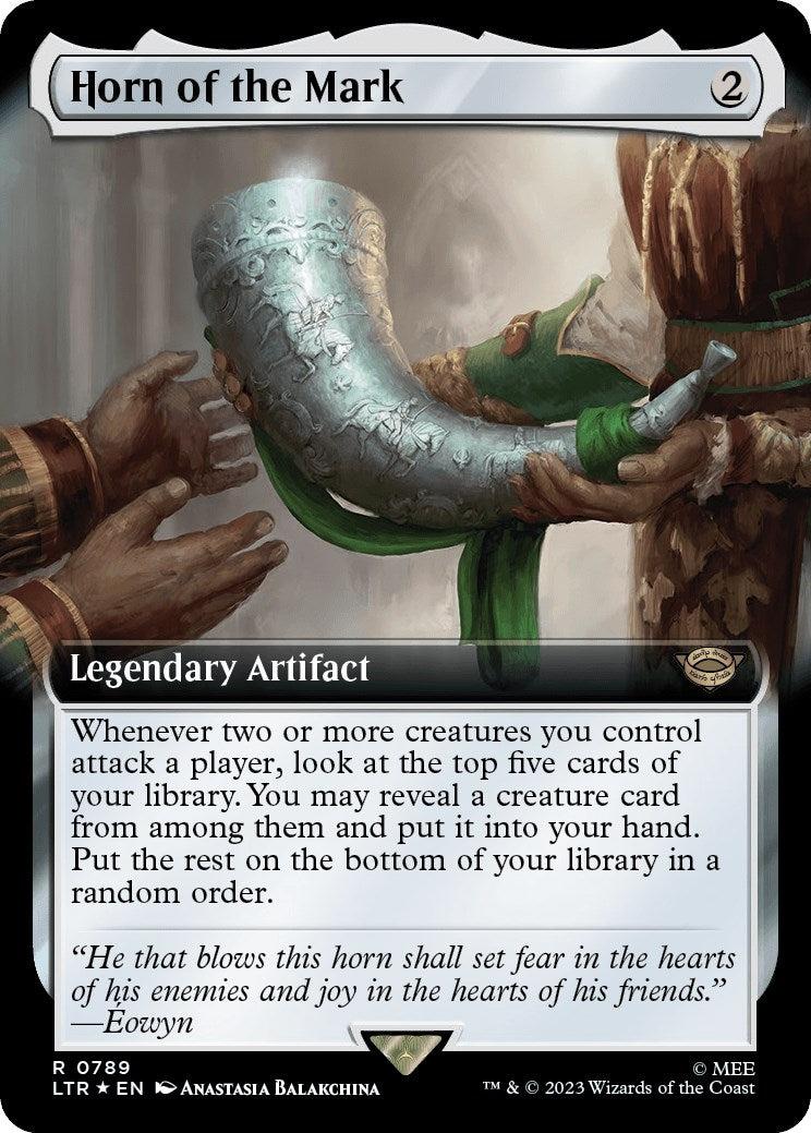 Image for Horn of the Mark (Extended Art) (Surge Foil) (Universes Beyond: The Lord of the Rings: Tales of Middle-earth) (789) - Magic: The Gathering