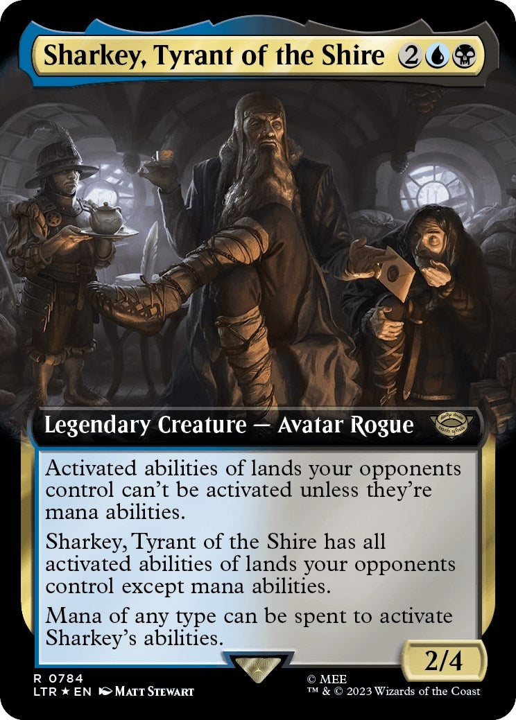 Image for Sharkey, Tyrant of the Shire (Extended Art) (Surge Foil) (Universes Beyond: The Lord of the Rings: Tales of Middle-earth) (784) - Magic: The Gathering