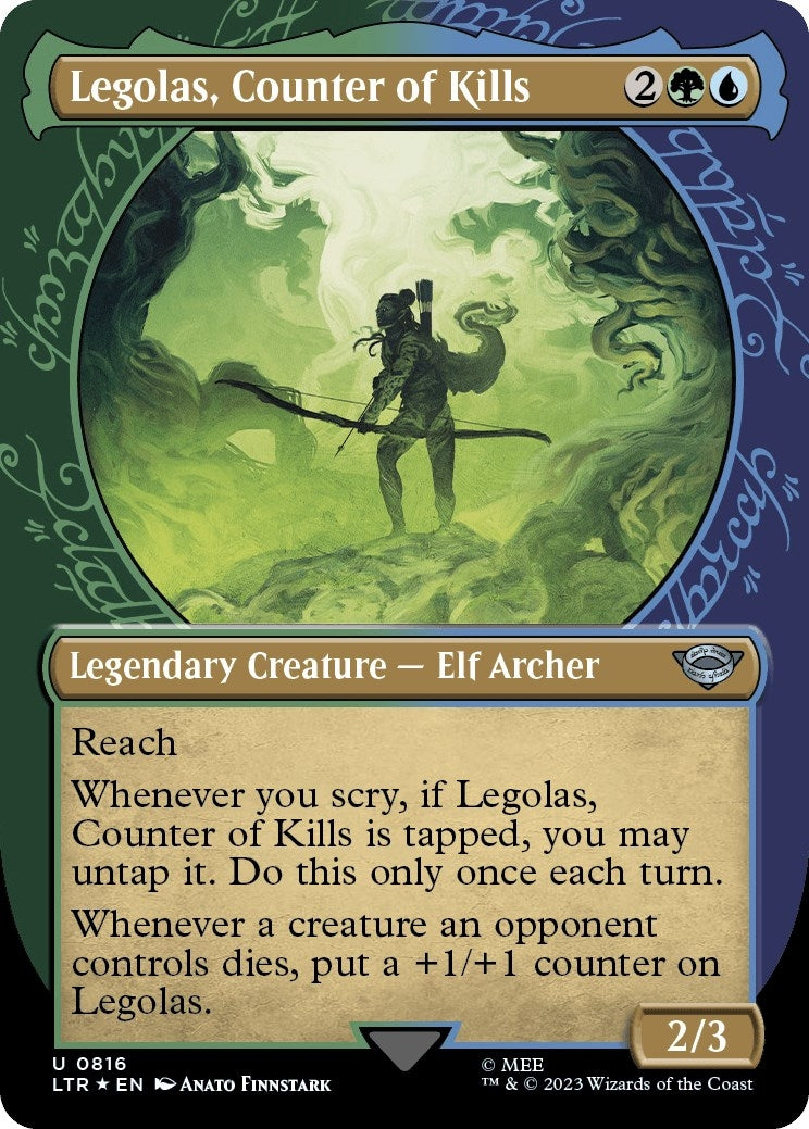 Image for Legolas, Counter of Kills (Showcase) (Surge Foil) (Universes Beyond: The Lord of the Rings: Tales of Middle-earth) (816) - Magic: The Gathering