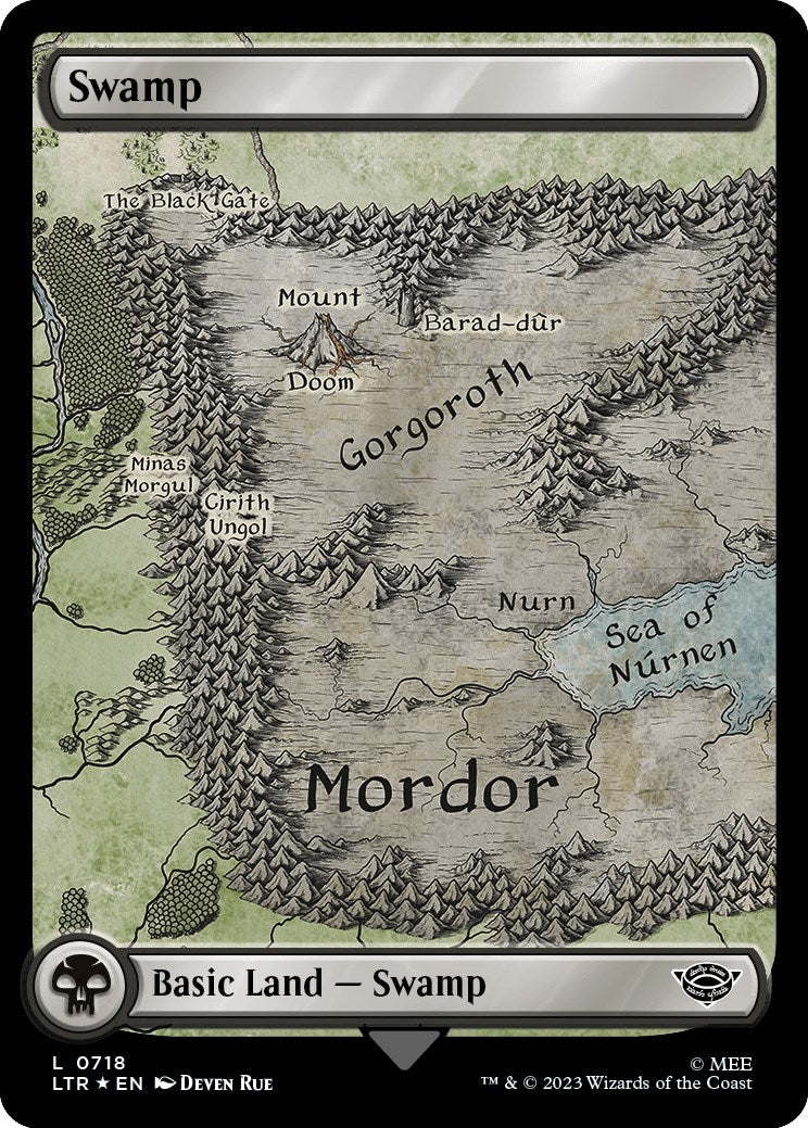 Image for Swamp (0718) (Surge Foil) (Universes Beyond: The Lord of the Rings: Tales of Middle-earth) (718) - Magic: The Gathering