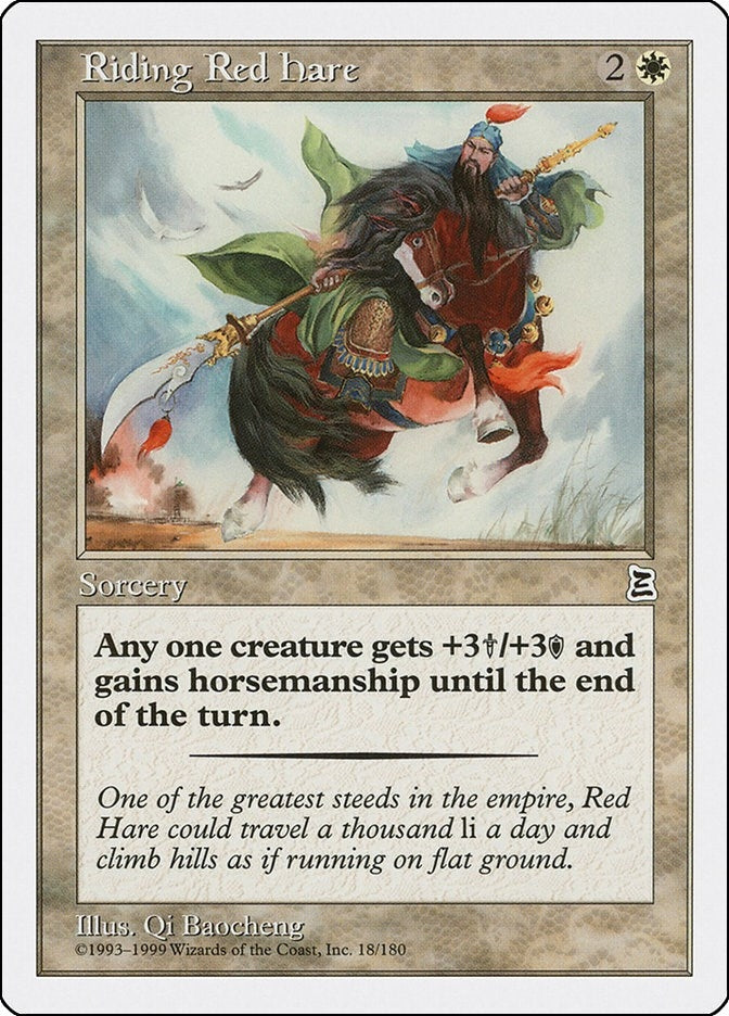 Image for Riding Red Hare (Portal Three Kingdoms) (18) - Magic: The Gathering