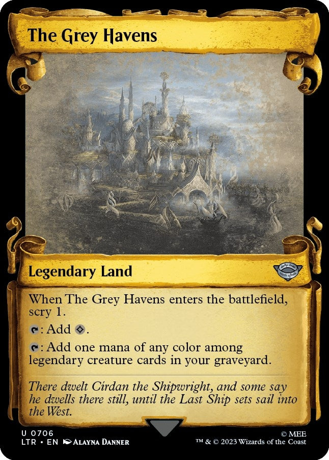 Image for The Grey Havens (Showcase Scrolls) (Universes Beyond: The Lord of the Rings: Tales of Middle-earth) (706) - Magic: The Gathering