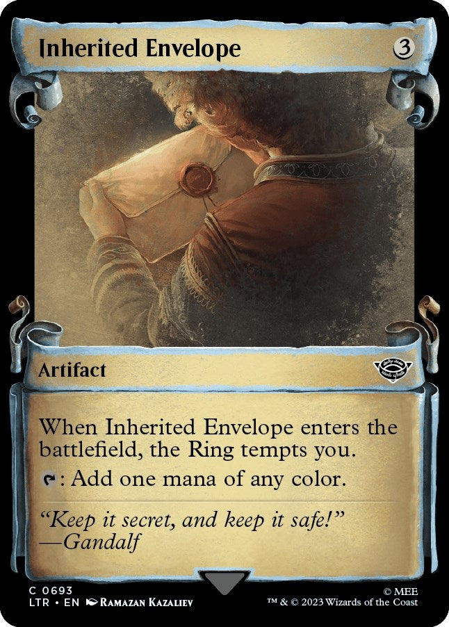 Image for Inherited Envelope (Showcase Scrolls) (Universes Beyond: The Lord of the Rings: Tales of Middle-earth) (693) - Magic: The Gathering