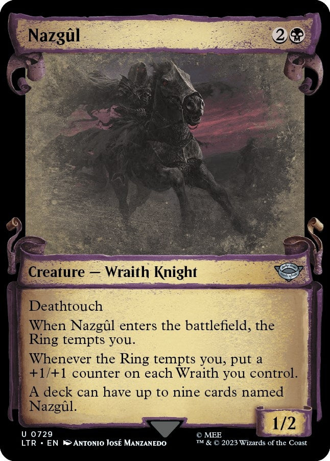 Image for Nazgul (0729) (Showcase Scrolls) (Universes Beyond: The Lord of the Rings: Tales of Middle-earth) (729) - Magic: The Gathering