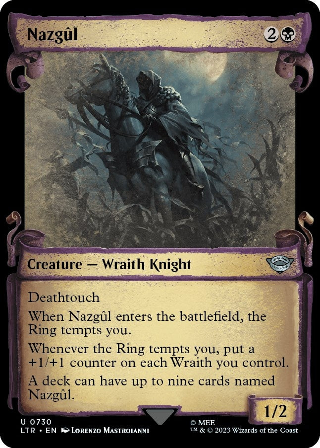 Image for Nazgul (0730) (Showcase Scrolls) (Universes Beyond: The Lord of the Rings: Tales of Middle-earth) (730) - Magic: The Gathering