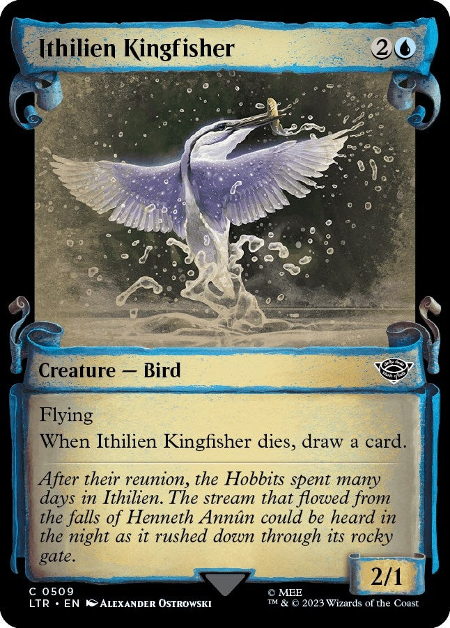 Image for Ithilien Kingfisher (Showcase Scrolls) (Universes Beyond: The Lord of the Rings: Tales of Middle-earth) (509) - Magic: The Gathering