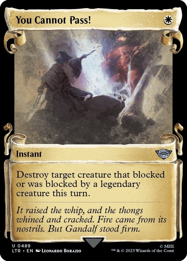 Image for You Cannot Pass! (Showcase Scrolls) (Universes Beyond: The Lord of the Rings: Tales of Middle-earth) (489) - Magic: The Gathering