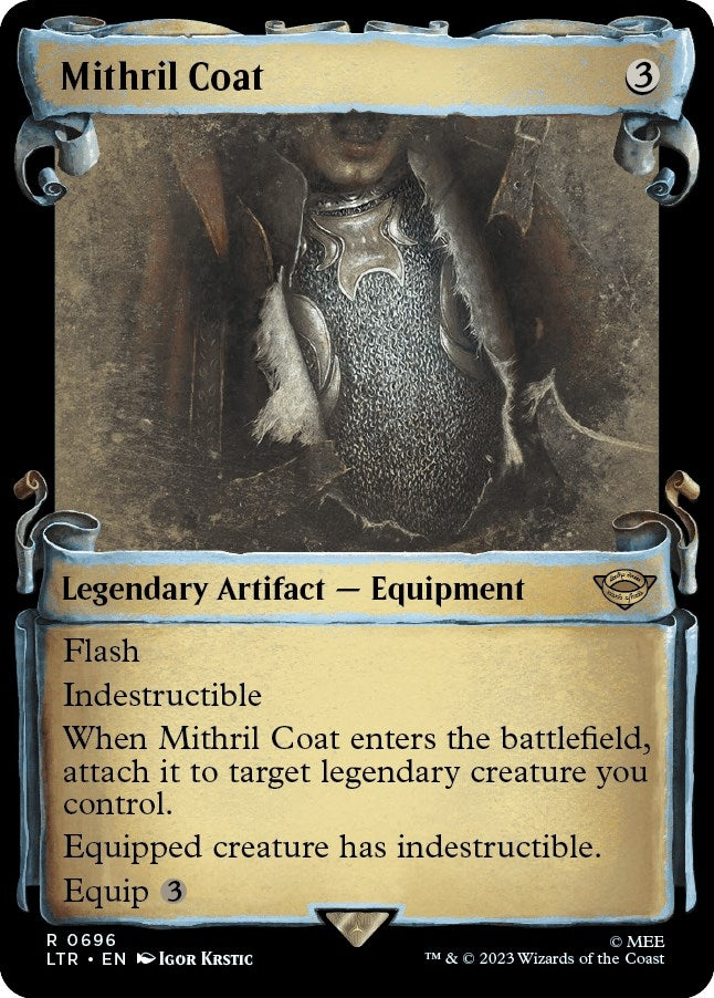 Image for Mithril Coat (Showcase Scrolls) (Universes Beyond: The Lord of the Rings: Tales of Middle-earth) (696) - Magic: The Gathering