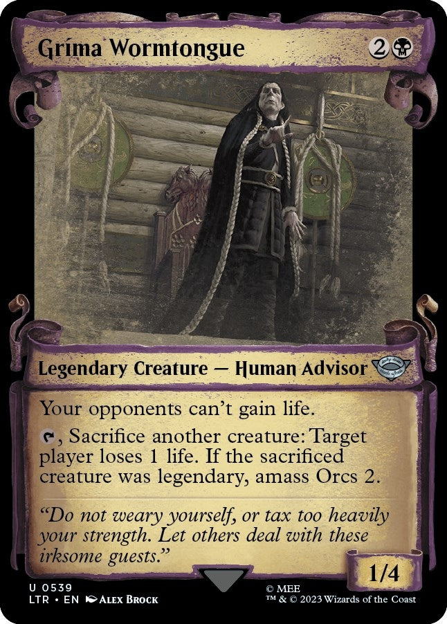 Image for Grima Wormtongue (Showcase Scrolls) (Universes Beyond: The Lord of the Rings: Tales of Middle-earth) (539) - Magic: The Gathering