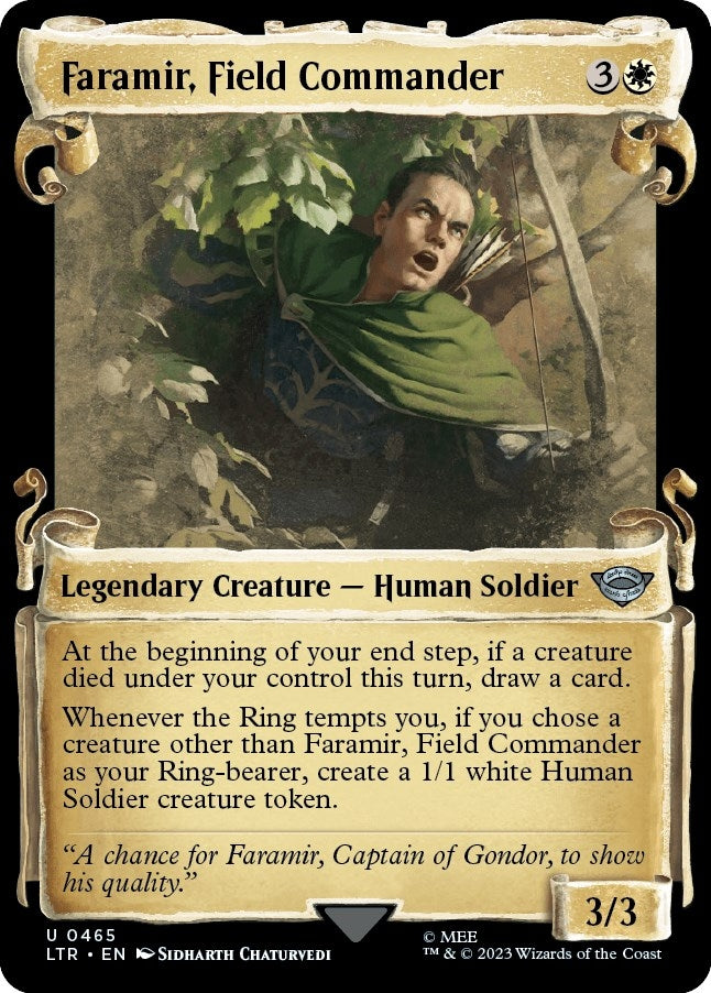 Image for Faramir, Field Commander (Showcase Scrolls) (Universes Beyond: The Lord of the Rings: Tales of Middle-earth) (465) - Magic: The Gathering