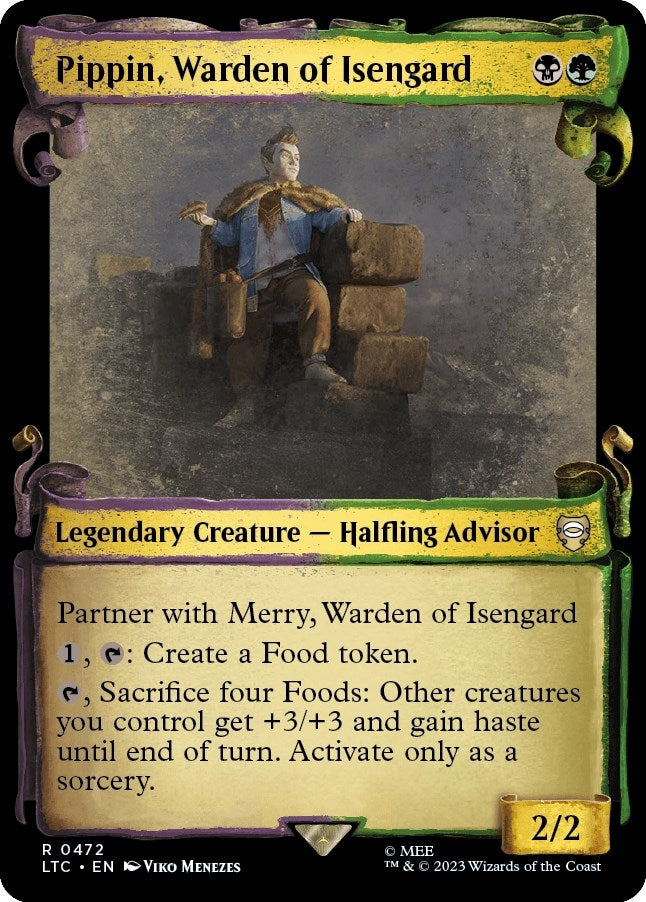 Image for Pippin, Warden of Isengard (Showcase Scrolls) (Commander: The Lord of the Rings: Tales of Middle-earth) (472) - Magic: The Gathering