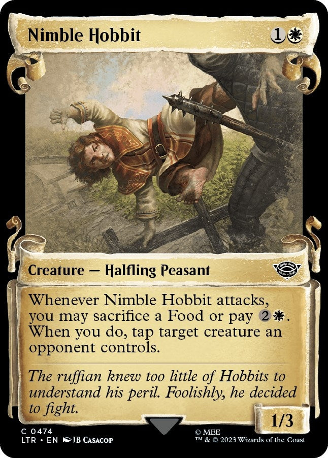 Image for Nimble Hobbit (Showcase Scrolls) (Universes Beyond: The Lord of the Rings: Tales of Middle-earth) (474) - Magic: The Gathering