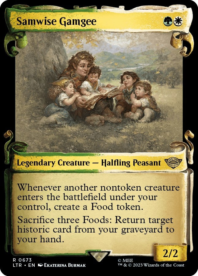 Image for Samwise Gamgee (Showcase Scrolls) (Universes Beyond: The Lord of the Rings: Tales of Middle-earth) (673) - Magic: The Gathering
