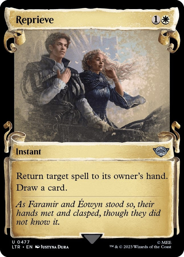 Image for Reprieve (Showcase Scrolls) (Universes Beyond: The Lord of the Rings: Tales of Middle-earth) (477) - Magic: The Gathering