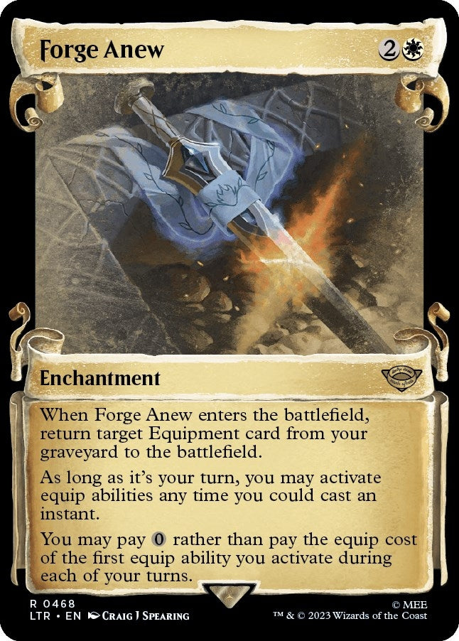 Image for Forge Anew (Showcase Scrolls) (Universes Beyond: The Lord of the Rings: Tales of Middle-earth) (468) - Magic: The Gathering