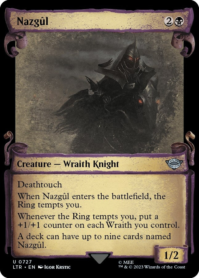 Image for Nazgul (0727) (Showcase Scrolls) (Universes Beyond: The Lord of the Rings: Tales of Middle-earth) (727) - Magic: The Gathering