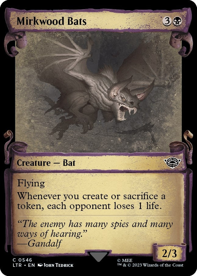 Image for Mirkwood Bats (Showcase Scrolls) (Universes Beyond: The Lord of the Rings: Tales of Middle-earth) (546) - Magic: The Gathering