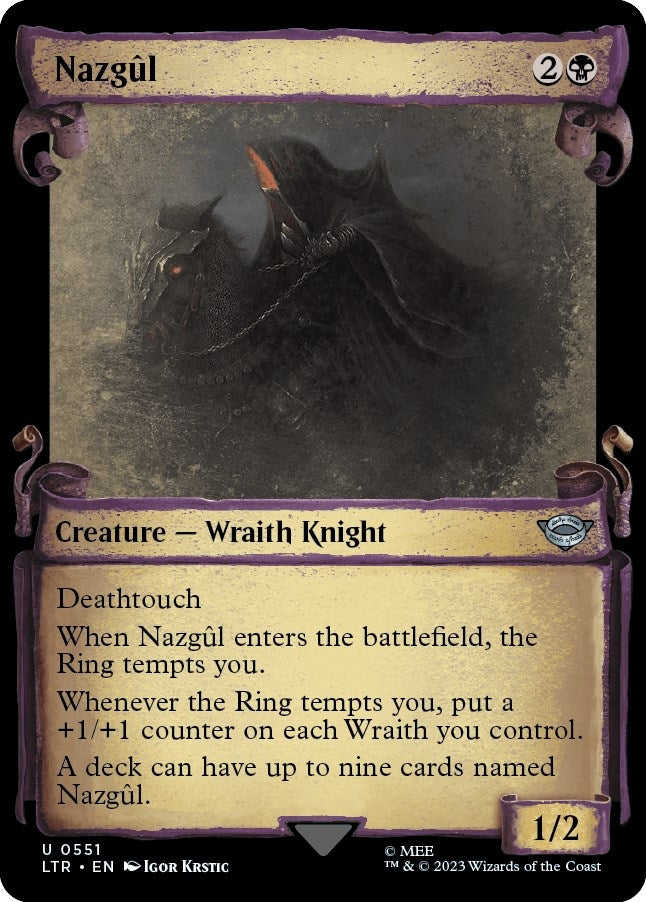 Image for Nazgul (0551) (Showcase Scrolls) (Universes Beyond: The Lord of the Rings: Tales of Middle-earth) (551) - Magic: The Gathering