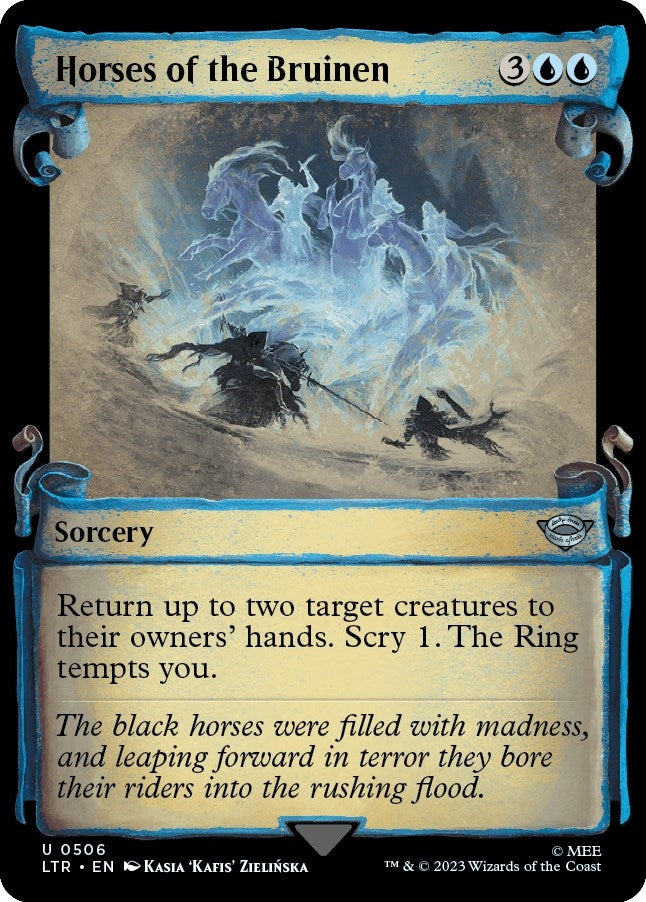 Image for Horses of the Bruinen (Showcase Scrolls) (Universes Beyond: The Lord of the Rings: Tales of Middle-earth) (506) - Magic: The Gathering