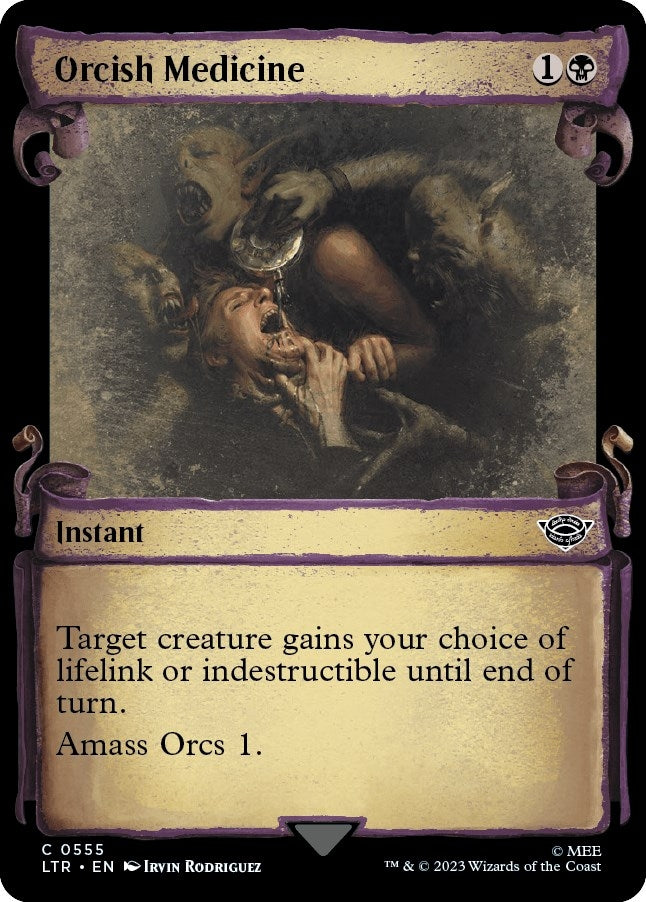 Image for Orcish Medicine (Showcase Scrolls) (Universes Beyond: The Lord of the Rings: Tales of Middle-earth) (555) - Magic: The Gathering