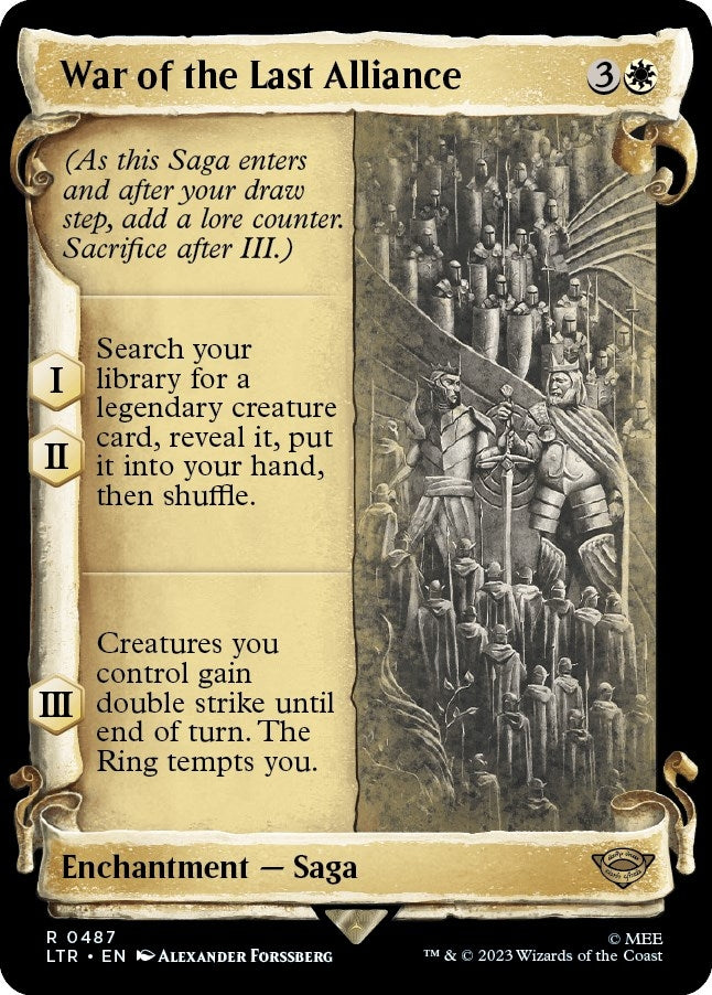 Image for War of the Last Alliance (Showcase Scrolls) (Universes Beyond: The Lord of the Rings: Tales of Middle-earth) (487) - Magic: The Gathering