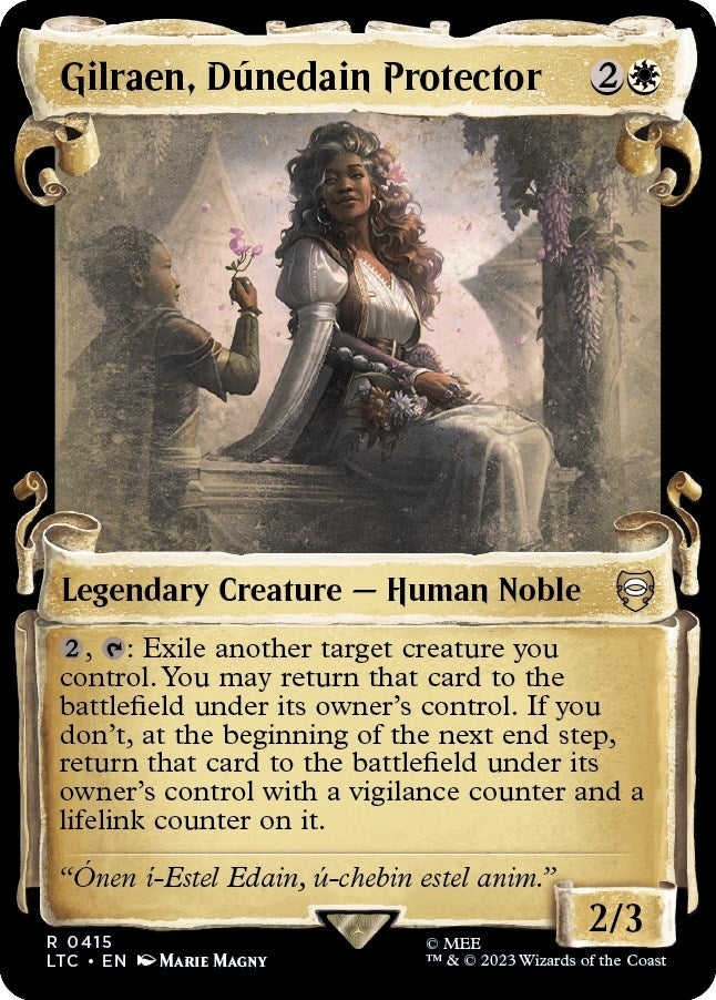 Image for Gilraen, Dunedain Protector (Showcase Scrolls) (Commander: The Lord of the Rings: Tales of Middle-earth) (415) - Magic: The Gathering
