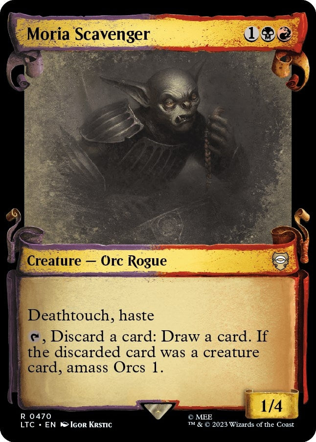 Image for Moria Scavenger (Showcase Scrolls) (Commander: The Lord of the Rings: Tales of Middle-earth) (470) - Magic: The Gathering