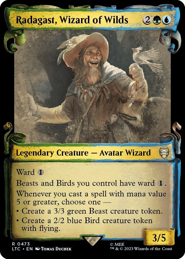 Image for Radagast, Wizard of Wilds (Showcase Scrolls) (Commander: The Lord of the Rings: Tales of Middle-earth) (473) - Magic: The Gathering