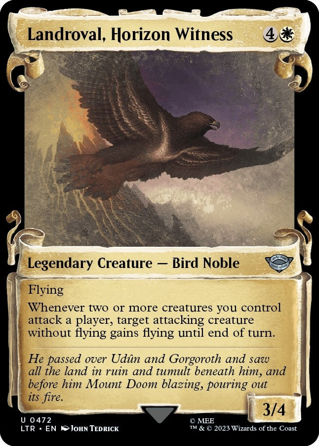 Image for Landroval, Horizon Witness (Showcase Scrolls) (Universes Beyond: The Lord of the Rings: Tales of Middle-earth) (472) - Magic: The Gathering