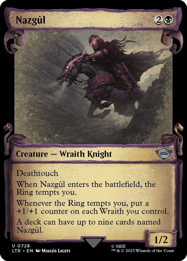 Image for Nazgul (0728) (Showcase Scrolls) (Universes Beyond: The Lord of the Rings: Tales of Middle-earth) (728) - Magic: The Gathering
