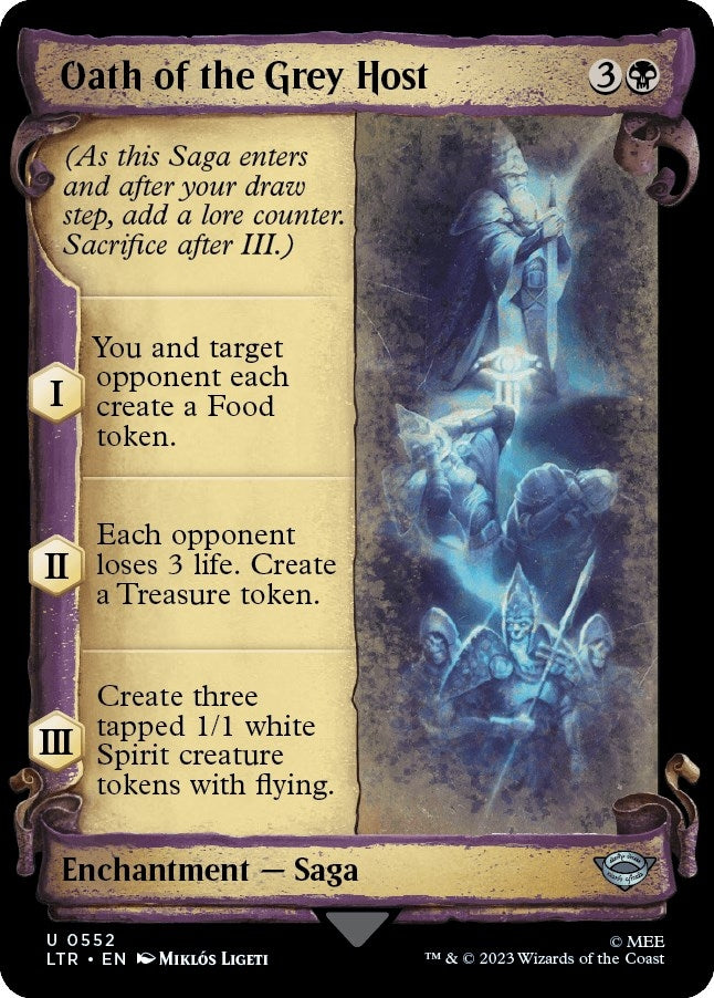 Image for Oath of the Grey Host (Showcase Scrolls) (Universes Beyond: The Lord of the Rings: Tales of Middle-earth) (552) - Magic: The Gathering