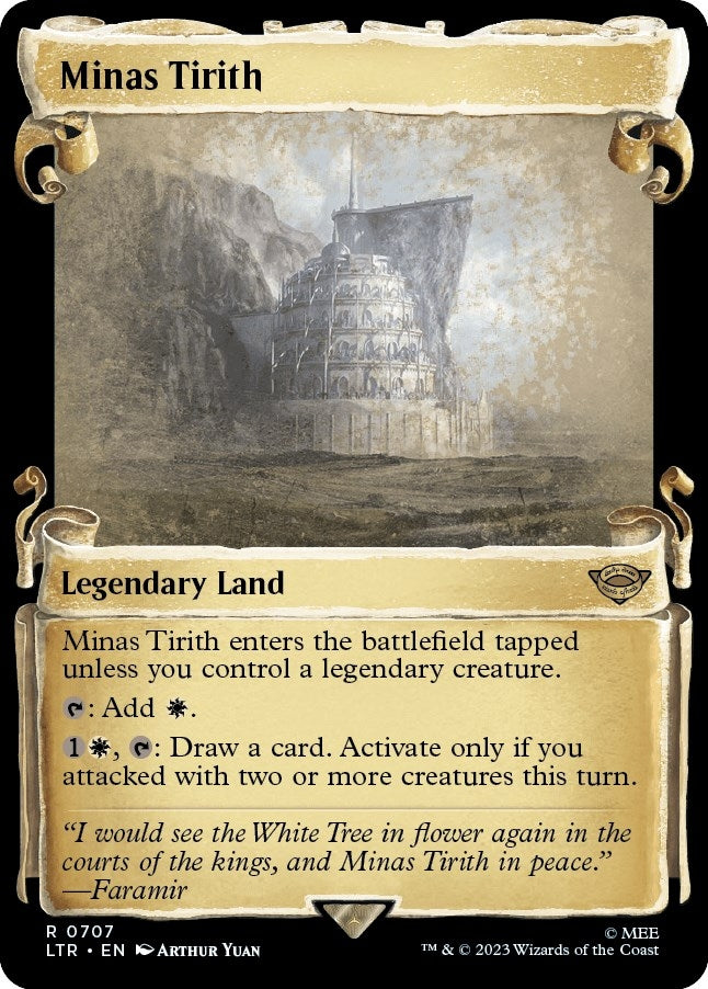 Image for Minas Tirith (Showcase Scrolls) (Universes Beyond: The Lord of the Rings: Tales of Middle-earth) (707) - Magic: The Gathering