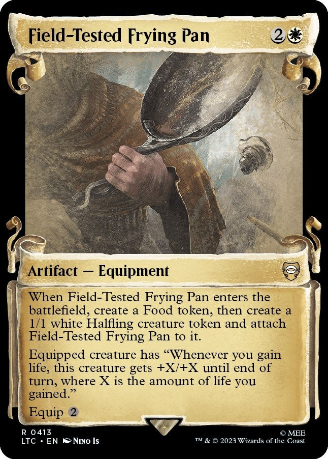 Image for Field-Tested Frying Pan (Showcase Scrolls) (Commander: The Lord of the Rings: Tales of Middle-earth) (413) - Magic: The Gathering