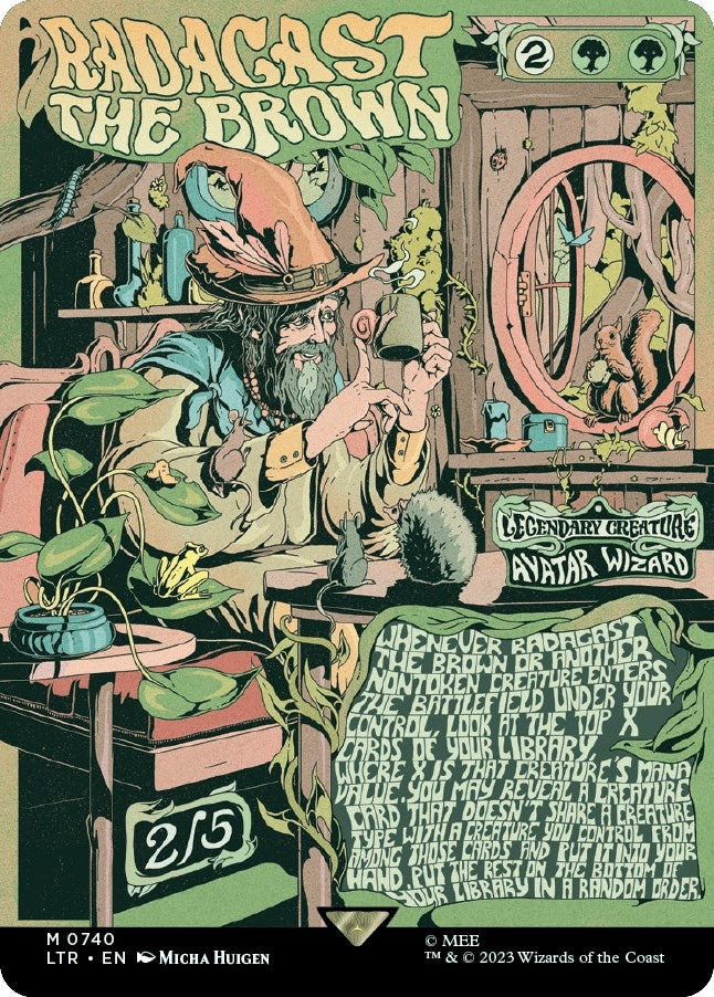 Image for Radagast the Brown (Borderless Poster) (Universes Beyond: The Lord of the Rings: Tales of Middle-earth) (740) - Magic: The Gathering