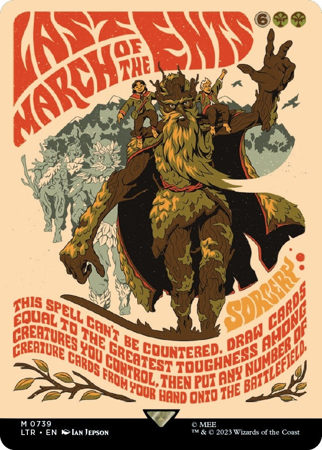 Image for Last March of the Ents (Borderless Poster) (Universes Beyond: The Lord of the Rings: Tales of Middle-earth) (739) - Magic: The Gathering
