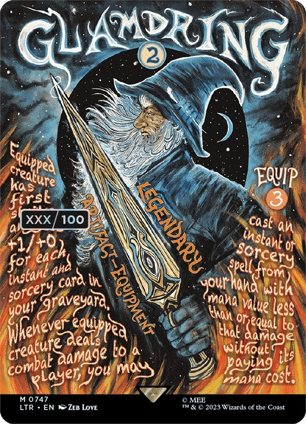 Image for Glamdring (Borderless Poster) (Serial Numbered) (Universes Beyond: The Lord of the Rings: Tales of Middle-earth) (747) - Magic: The Gathering