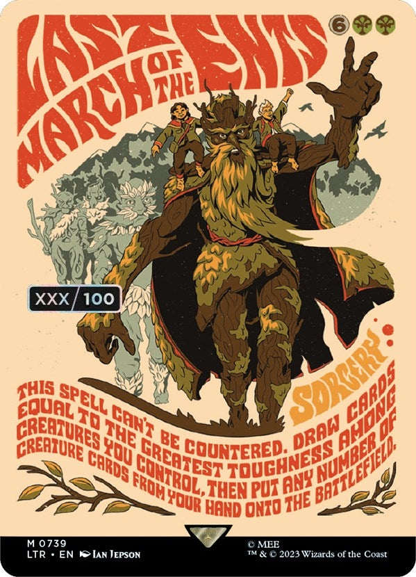 Image for Last March of the Ents (Borderless Poster) (Serial Numbered) (Universes Beyond: The Lord of the Rings: Tales of Middle-earth) (739) - Magic: The Gathering