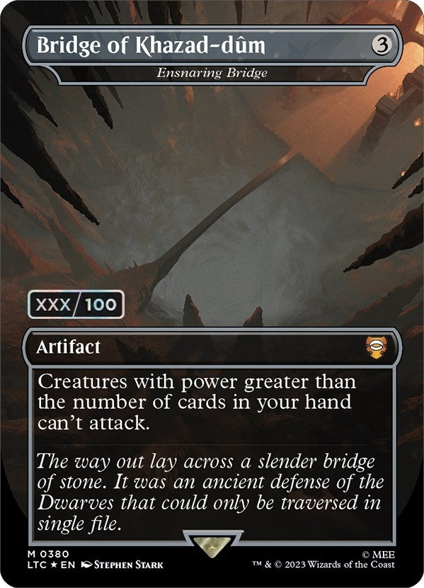 Image for Bridge of Khazad-dum - Ensnaring Bridge (Serial Numbered) (Commander: The Lord of the Rings: Tales of Middle-earth) (380) - Magic: The Gathering