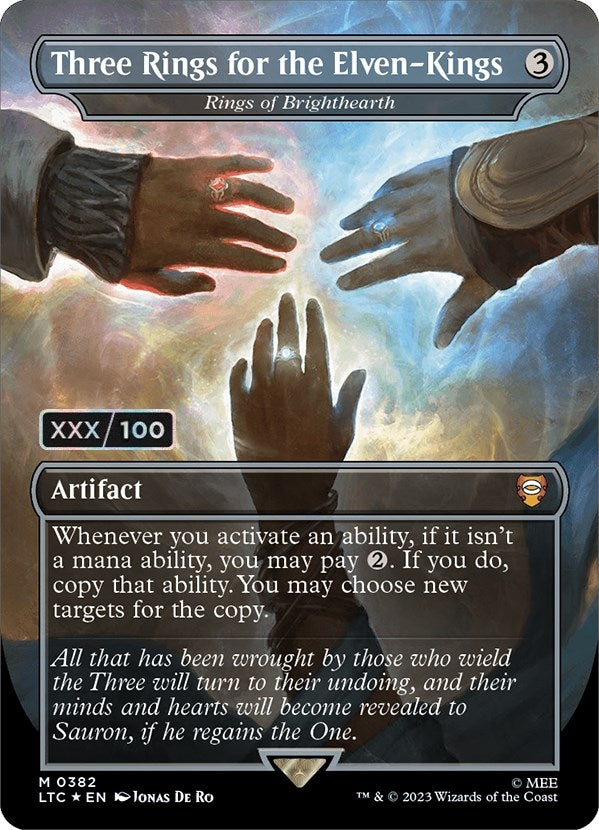 Image for Three Rings for the Elven-Kings - Rings of Brighthearth (Serial Numbered) (Commander: The Lord of the Rings: Tales of Middle-earth) (382) - Magic: The Gathering