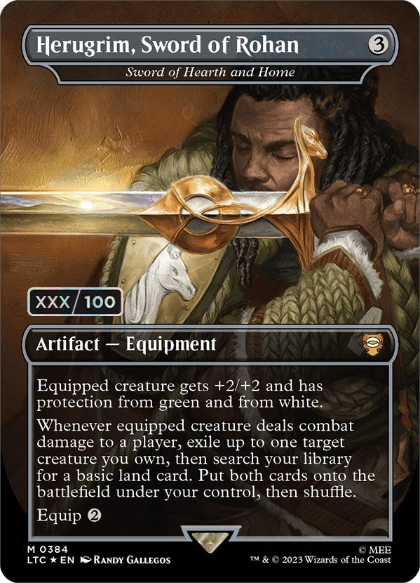 Image for Herugrim, Sword of Rohan - Sword of Hearth and Home (Serial Numbered) (Commander: The Lord of the Rings: Tales of Middle-earth) (384) - Magic: The Gathering