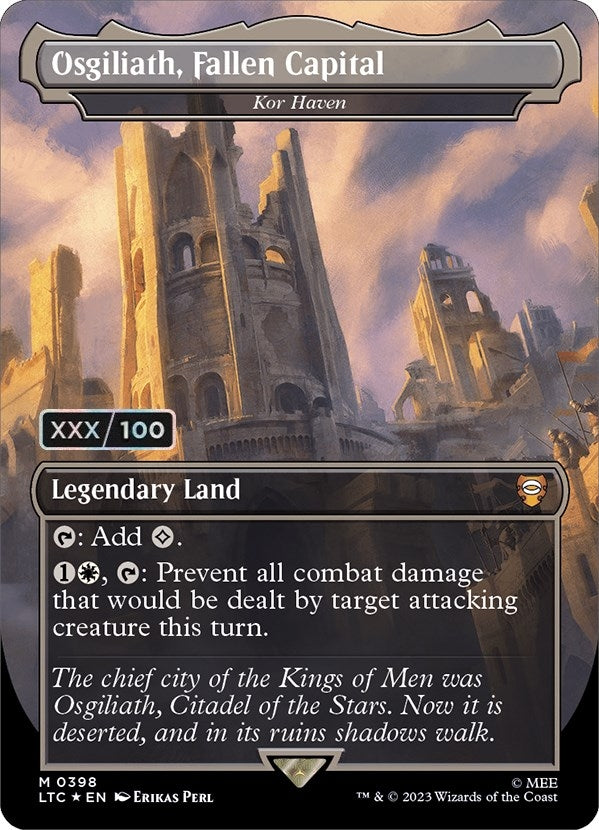 Image for Osgiliath, Fallen Capital - Kor Haven (Serial Numbered) (Commander: The Lord of the Rings: Tales of Middle-earth) (398) - Magic: The Gathering