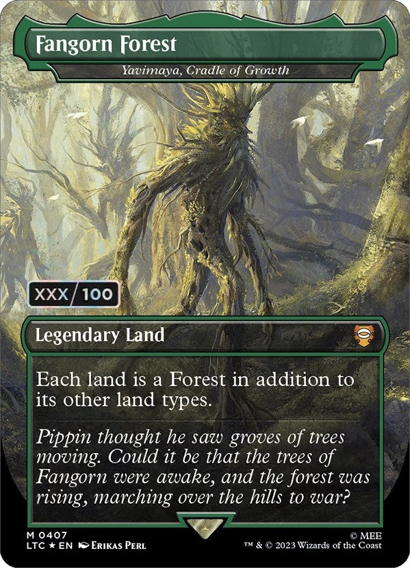 Image for Fangorn Forest - Yavimaya, Cradle of Growth (Serial Numbered) (Commander: The Lord of the Rings: Tales of Middle-earth) (407) - Magic: The Gathering