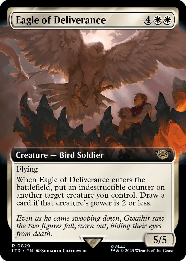 Image for Eagle of Deliverance (Extended Art) (Universes Beyond: The Lord of the Rings: Tales of Middle-earth) (829) - Magic: The Gathering