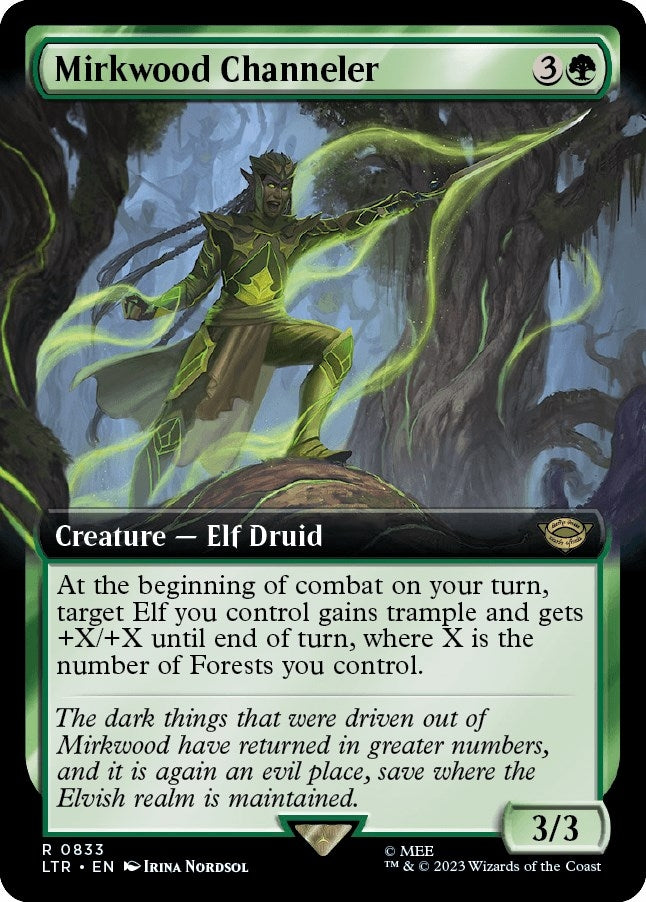 Image for Mirkwood Channeler (Extended Art) (Universes Beyond: The Lord of the Rings: Tales of Middle-earth) (833) - Magic: The Gathering