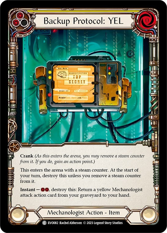 Image for Backup Protocol: YEL (Bright Lights) (EVO082) - Flesh and Blood TCG