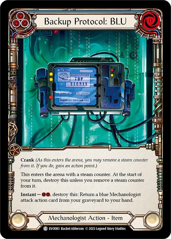 Image for Backup Protocol: BLU (Bright Lights) (EVO083) - Flesh and Blood TCG
