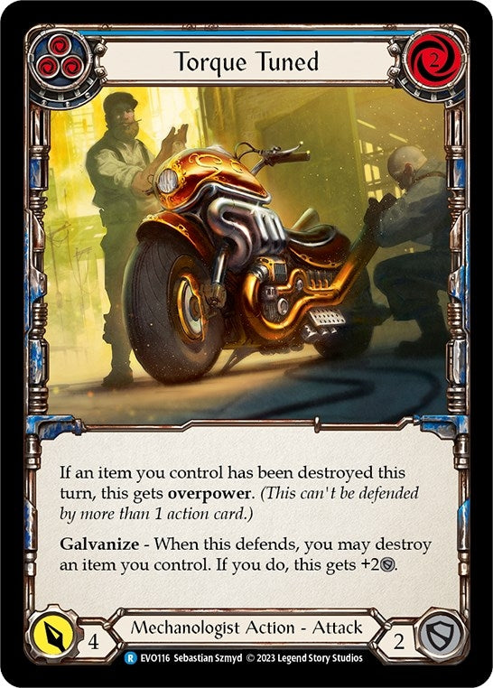 Image for Torque Tuned (Blue) (Bright Lights) (EVO116) - Flesh and Blood TCG
