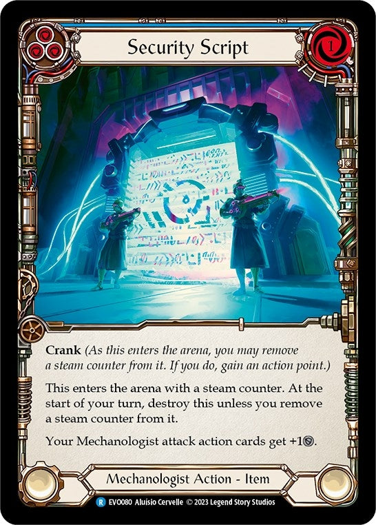 Image for Security Script (Bright Lights) (EVO080) - Flesh and Blood TCG
