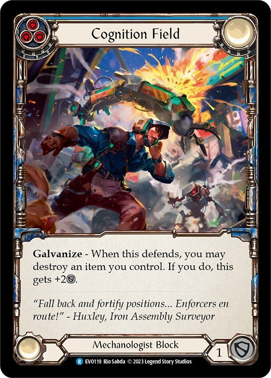 Image for Cognition Field (Blue) (Bright Lights) (EVO119) - Flesh and Blood TCG