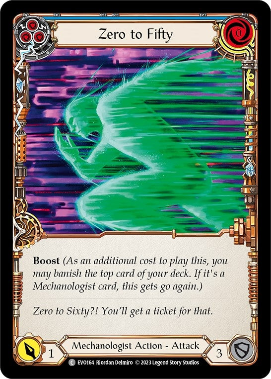 Image for Zero to Fifty (Blue) (Bright Lights) (EVO164) - Flesh and Blood TCG